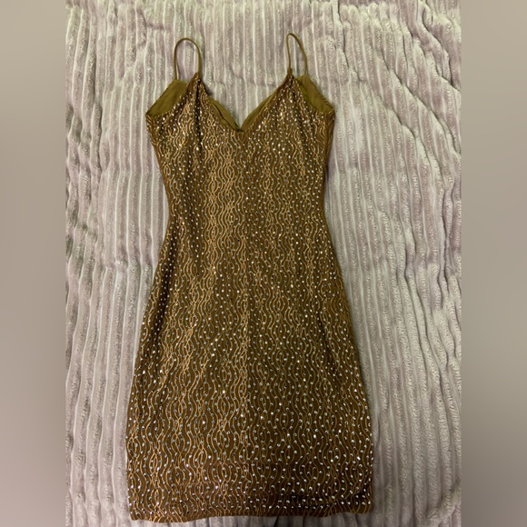 eclipse brown sparkly dress - Picture 2 of 2